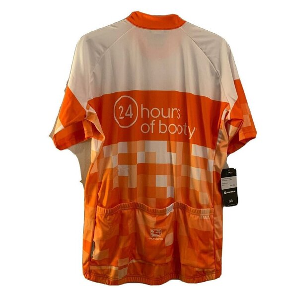 Giordana Cycling Jersey Size XXL Orange 24 Hours Made In Italy - Picture 6 of 8